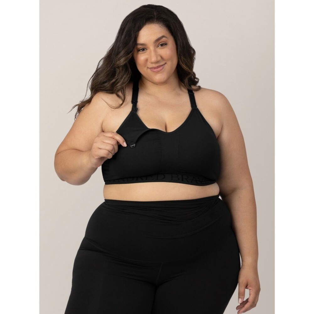 Kindred Bravely Sublime Low Impact Pumping & Nursing Sports Bra | Black | Size L